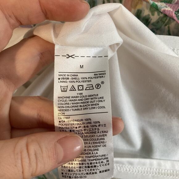 Banana Republic Women's Floral Ruffle Midi Dress Size M Demure Feminine Fairy - Picture 6 of 10